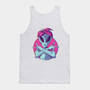 Alien Gangster Extraterrestrial Being Tank Top